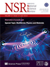 National Science Review期刊封面