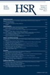 HEALTH SERVICES RESEARCH期刊封面