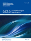 ACTA ANAESTHESIOLOGICA SCANDINAVICA期刊封面