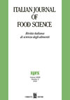 ITALIAN JOURNAL OF FOOD SCIENCE期刊封面